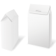 White gable box - brilliant white cardboard