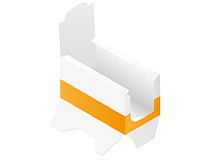 Counter display with crash lock base