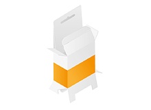 Hanging box with snap lock base