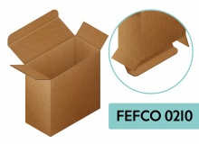 Folding carton with tuck-in flaps and opposing tabs - FEFCO 0210