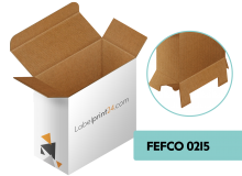 Folding carton with snap lock base - FEFCO 0215