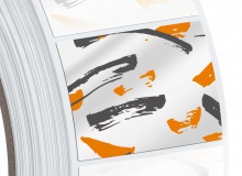 Metallized paper, SILVER glossy, permanent