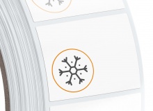 White Thermal top paper, matte, permanent, protective coating - for long-term use, freezer-safe