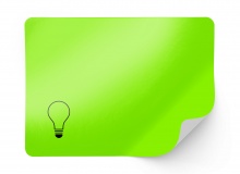 Fluorescent paper, GREEN, permanent