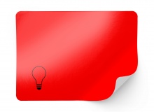 Fluorescent paper, RED, permanent