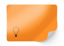 Fluorescent paper, ORANGE, permanent