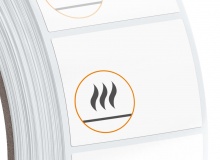 White Thermal Eco paper, matte, permanent - for standard applications