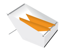 Stolní dávkovač etiket pro role s vnitřním návinem