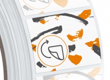 White paper, matte, removable