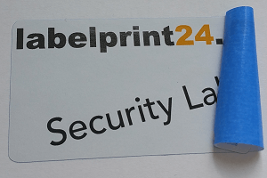 Impression étiquettes inviolables à dos opaque - Étiquette de sécurité pas cher avec Labelprint24
